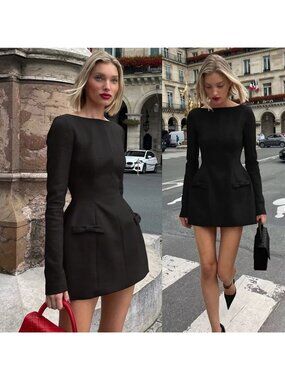 slim fit dress slacks Luxurious Halter Neck Chiffon Bridesmaid Dresses With Pockets –  mollyevers.com main image 1